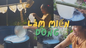 Làm Miến Dong Thủ Công