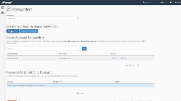 How to add email forwarder in cPanel