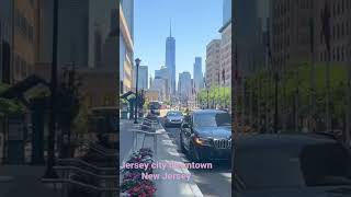 Jersey City Downtown With View Of Nyc