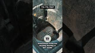 Dirty Trash Cans Deep Cleaned with High Pressure Steam 💨🗑️