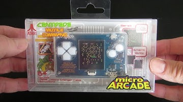 Micro Arcade Centipede Missle Command Pong Unboxing/Quick Look LPOS