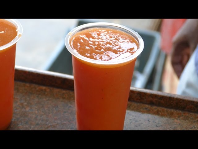 Papaya Juice | FRUITS IN INDIAN STREETS | HEALTHY STREET FOODS street food