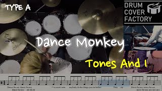 Dance Monkey(동영상악보)(TYPE A)-Tones And I-유한선-드럼악보,드럼커버,Drum cover,drumsheetmusic,drumscore