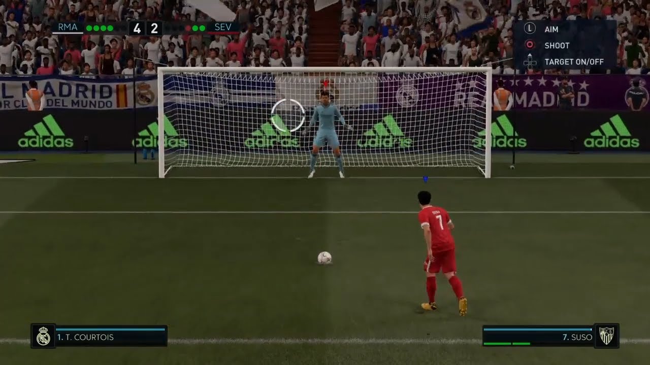 Real Madrid vs Sevilla FIFA 21 Penalty Shootout - YouTube