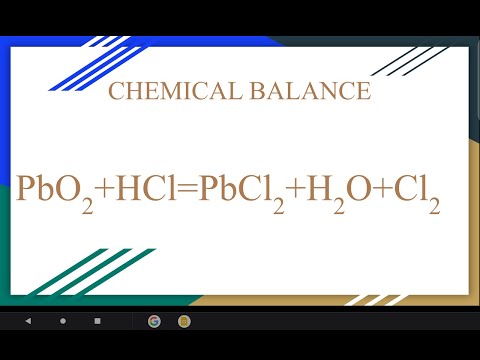 CHEMICAL BALANCE OF PBO2+HCL=PBCL2+H2O+CL2 | CHEMICAL BALANCE | THE CHEMICAL WORLD
