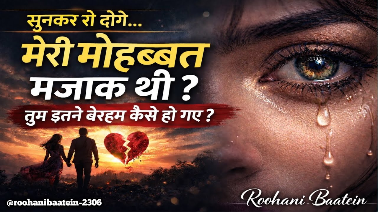 तुम इतने बेरहम कैसे हो गए? 💔 | दर्दभरी मोहब्बत की शायरी | Bewafai Shayari#trending #viral video