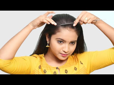 Beautiful Self Hairstyle 2024 for girls | Hairstyle for College/work/party | Easy Self Hairstyle @PlayEvenFashions