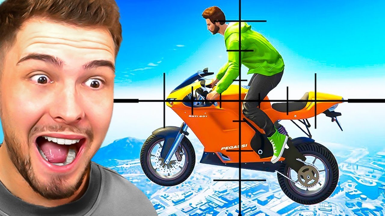 400KMH MOTORRAD vs. SNIPER in GTA 5!