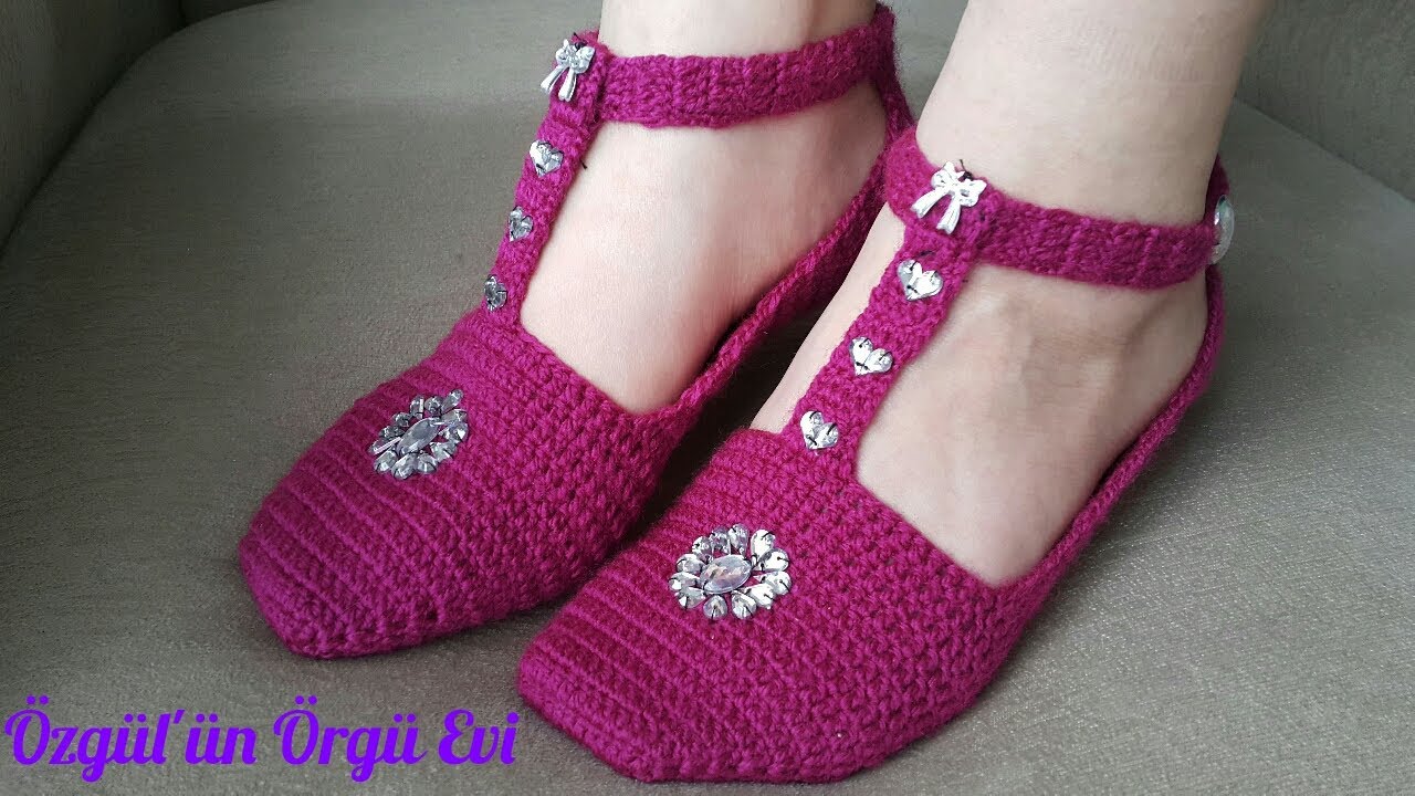 TIĞ İŞİ BABET PATİK YAPIMI | TIĞ İŞİ BONCUKLU DANSÖZ PATİK MODELİ #patikmodelleri #babetpatik #örgü