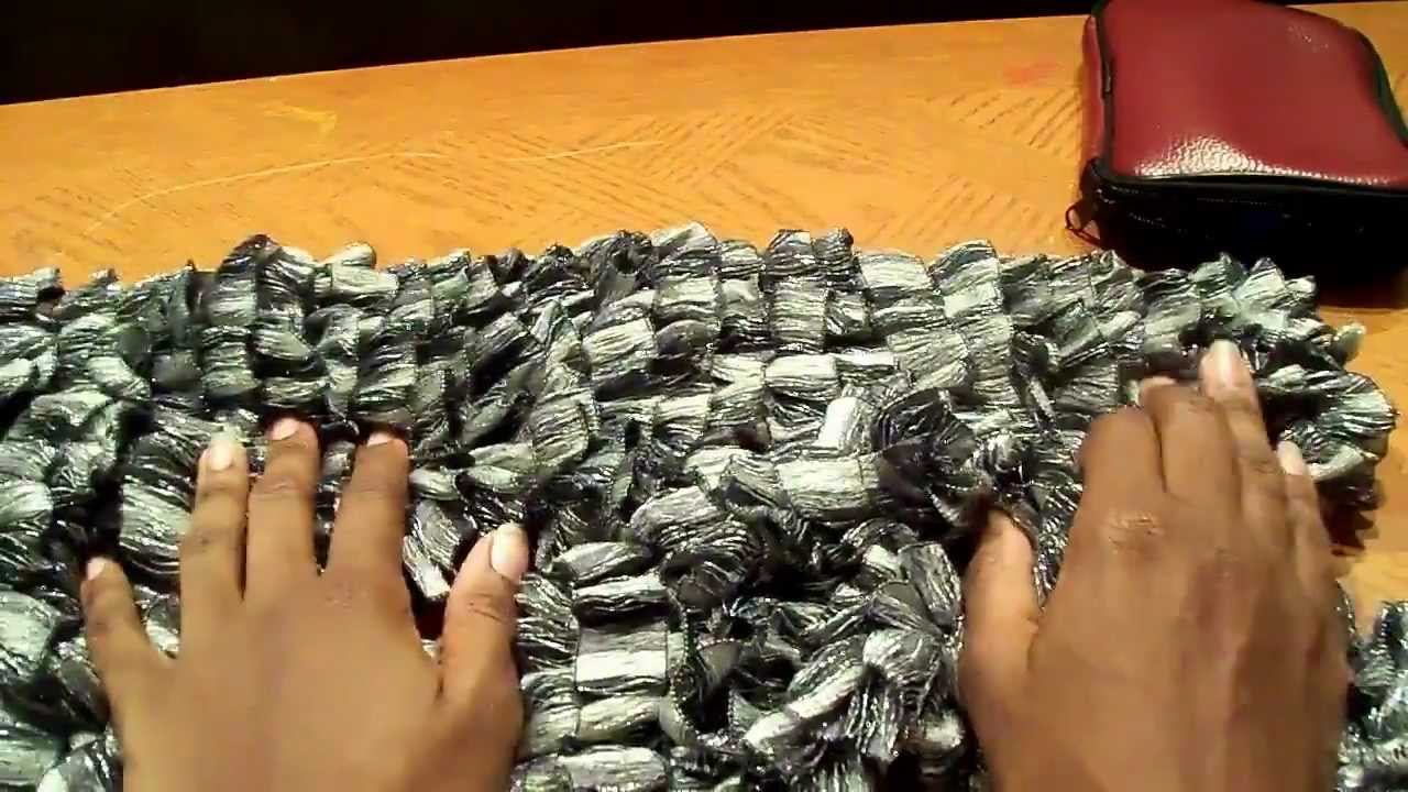 TUTORIAL: Knit Scarf with Red Heart Boutique Ribbons Yarn: Part 3