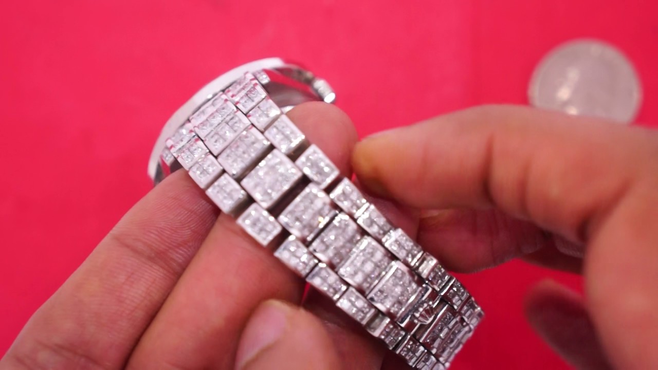 Watch with Princess Cut Diamonds 