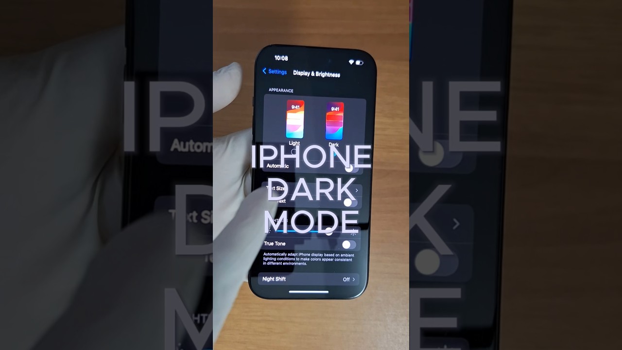 iPhone Light and Dark Mode 