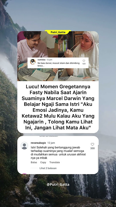 Masya Allah, Keren istri nya. Definisi ibadah 🥹❤️ #nabila #marceldarwin #feedshorts #shorts #views