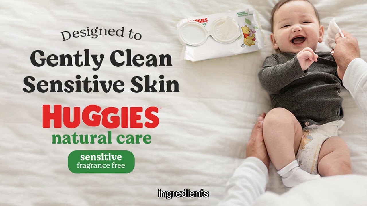 Experience 12 Convenient Flip-Top Packs of Hypoallergenic 99 Purified Water Huggies Natural Care Sen