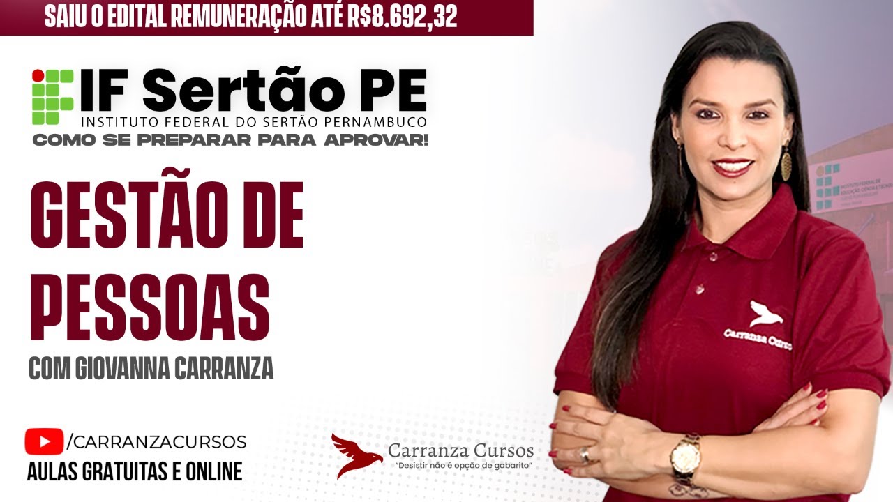 IF SERTÃO PE - GESTÃO DE PESSOAS - Prof. Giovanna Carranza
