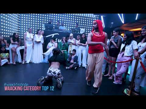 Waacking Battle  VAIDEHI vs RAJKUMAR Top12 #WaackfestIndia