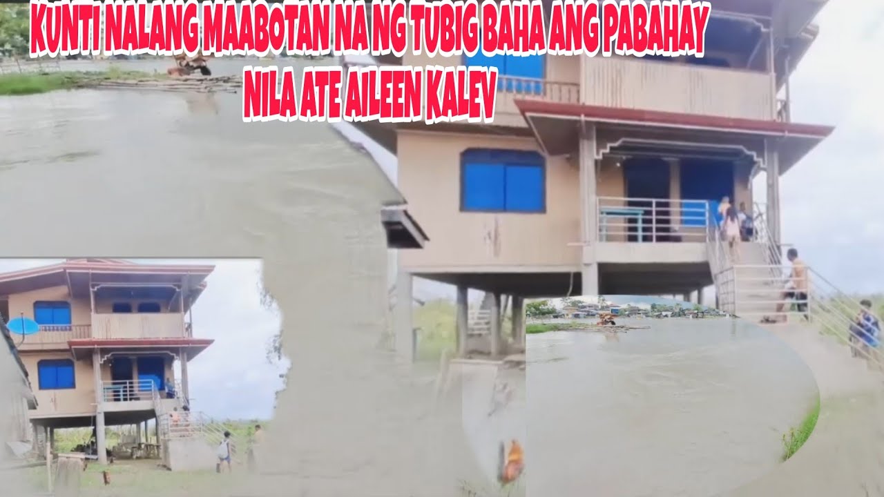 BINISITA NAMIN ANG BAHAY NILA ATE AILEEN KALEV+KUNTI NALANG MAABOTAN NA NG TUBIG BAHA!#aileenkalev