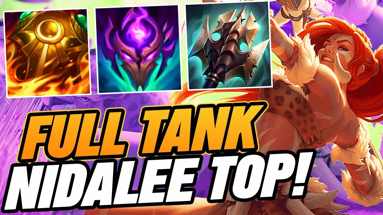 FULL TANK NIDALEE TOP IS ACTUALLY INSANE WTF?! - League of Legends