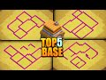 TOP 5 ULTIMATE TH6 Bases (Clan War) | TH6 CW Base design