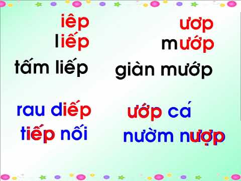 Tiếng Việt Khối 1: Bài 89 - Vần iêp - ươp