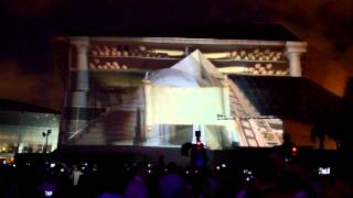 3d projection mapping intro show Alexandria Library in Egypt | Magic Innovations