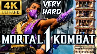 MK1 *RAIN* VERY HARD KLASSIC TOWER GAMEPLAY!! (SUB ZERO AS KAMEO) 4K 60 FPS NO MATCHES LOST!! (MK12)