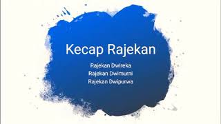 Kecap Rajekan Dwireka, Dwimurni dan Dwipurwa