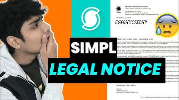 Simpl Legal Notice Hoga Police Case😰😰? |Simpl Bill Not Paid|Simpl Pay Later App #simpl