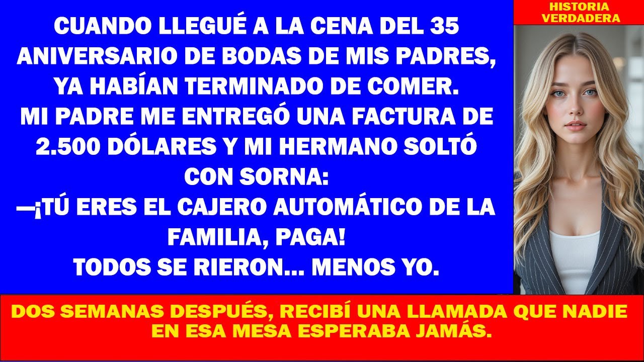 Mis padres me cobraron 2.500 dólares y mi hermano dijo “eres nuestro cajero”, así que yo…