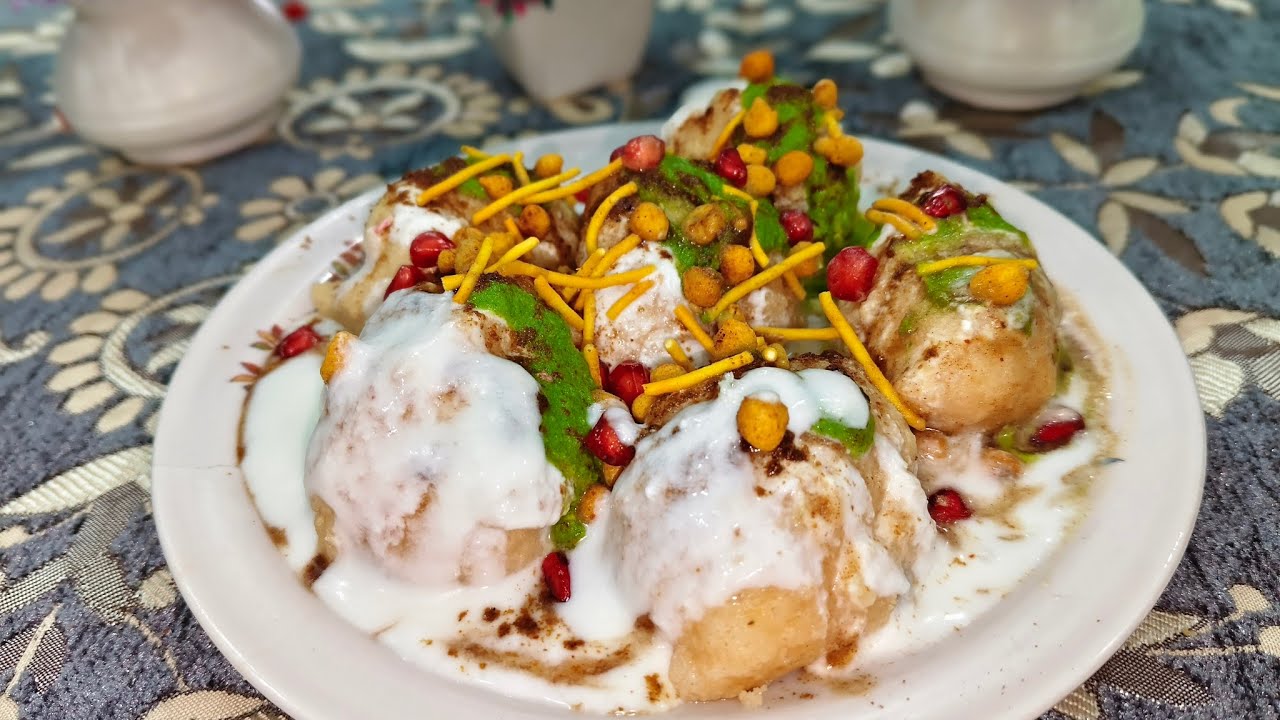 Very tasty Dahi bhalla 😋 चटपटा-खट्टा मीठा दहीबड़ा 🧡 