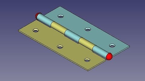 FREECAD #32 - DOBRADIÇA - HINGE