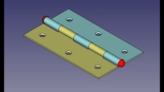 FREECAD #32 - DOBRADIÇA - HINGE