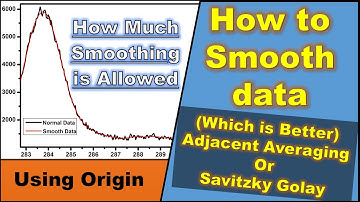 How to Smooth Data Subtly | With Full Explanation | Origin