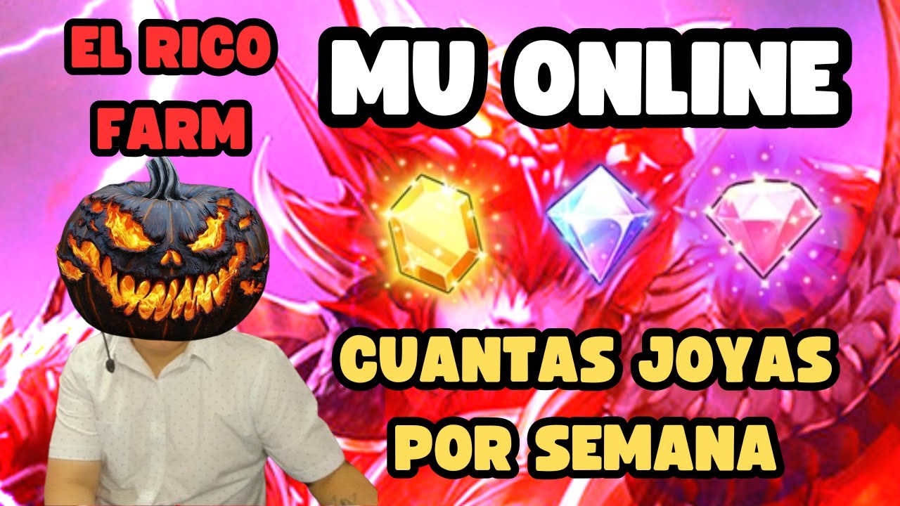 💎 ¿Cuántas Joyas Se Pueden Farmear en 1 Semana? | MU Online 🎃