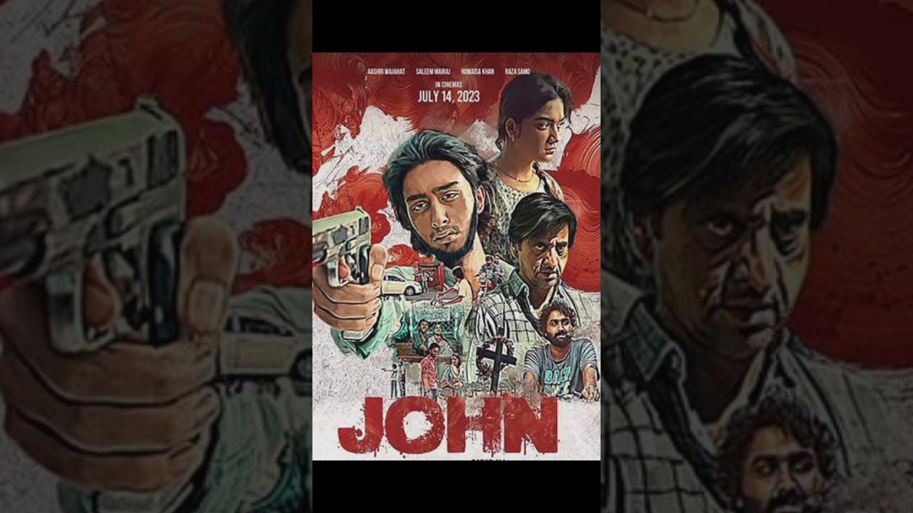 "John" film star cast at Capri Cinema, Karachi. 