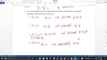 Section 8 8 Improper Integrals Infinite Discontinuities Example 3