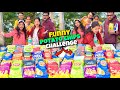 Unlimited potato chips big funny challenge with family