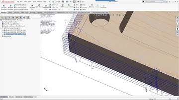 SOLIDWORKS CAM 2018 & 2019 Tab cutting