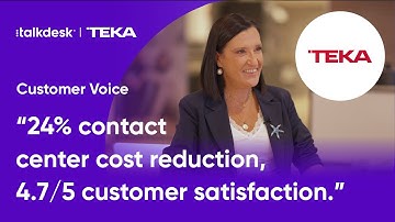 Teka achieves 24% cost reduction and 4.7/5 customer satisfaction with Talkdesk