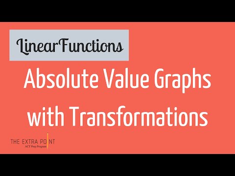 Graphing Absolute Value Functions with Transformations | Linear Functions | Math for the ACT