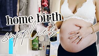 HOME BIRTH PREP + SUPPLIES | Getting Ready for Unmedicated Birth #2 | Becca Bristow