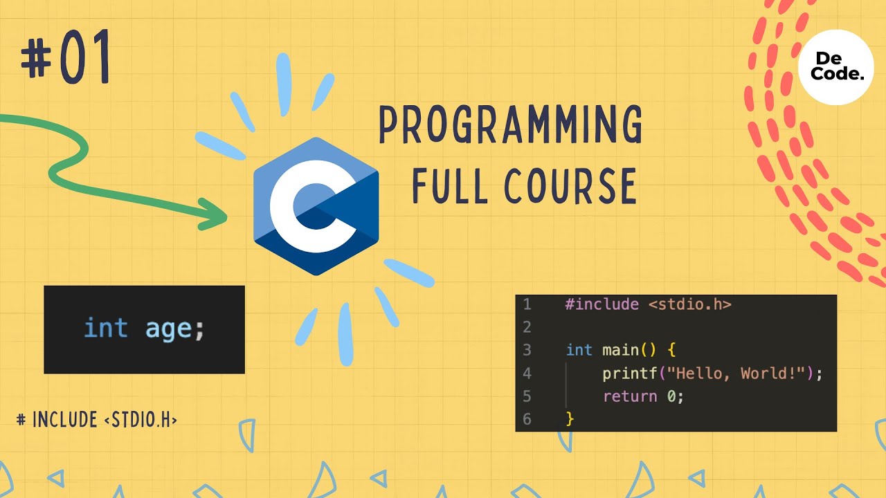 INTRODUCTION TO C PROGRAMMING | Full Course - YouTube