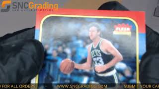 SNC Grading 1986 Fleer Larry Bird Base Set Card Review 1616790136428