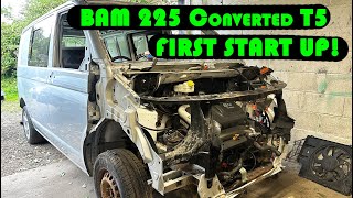 1.8 Turbo Engine Swapped Transporter T5 First Start Up!