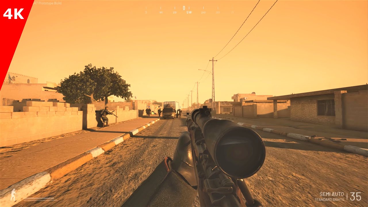 Germany (WW1) VS USA (Cold War) infantry gameplay 4K NO HUD