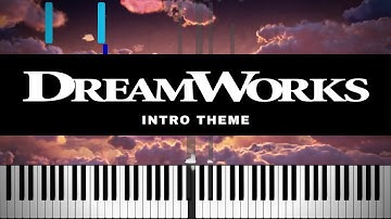 DreamWorks Animation Intro (2019) - Piano Tutorial