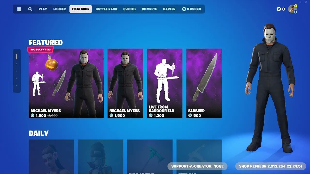 Michael Myers Fortnite Skin Return Michael Myers Fortnite Skin Return