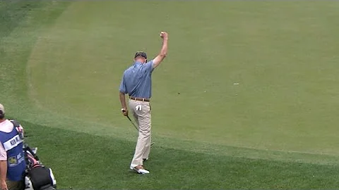 Kelly Mitchum pitches in for birdie at RBC Heritage