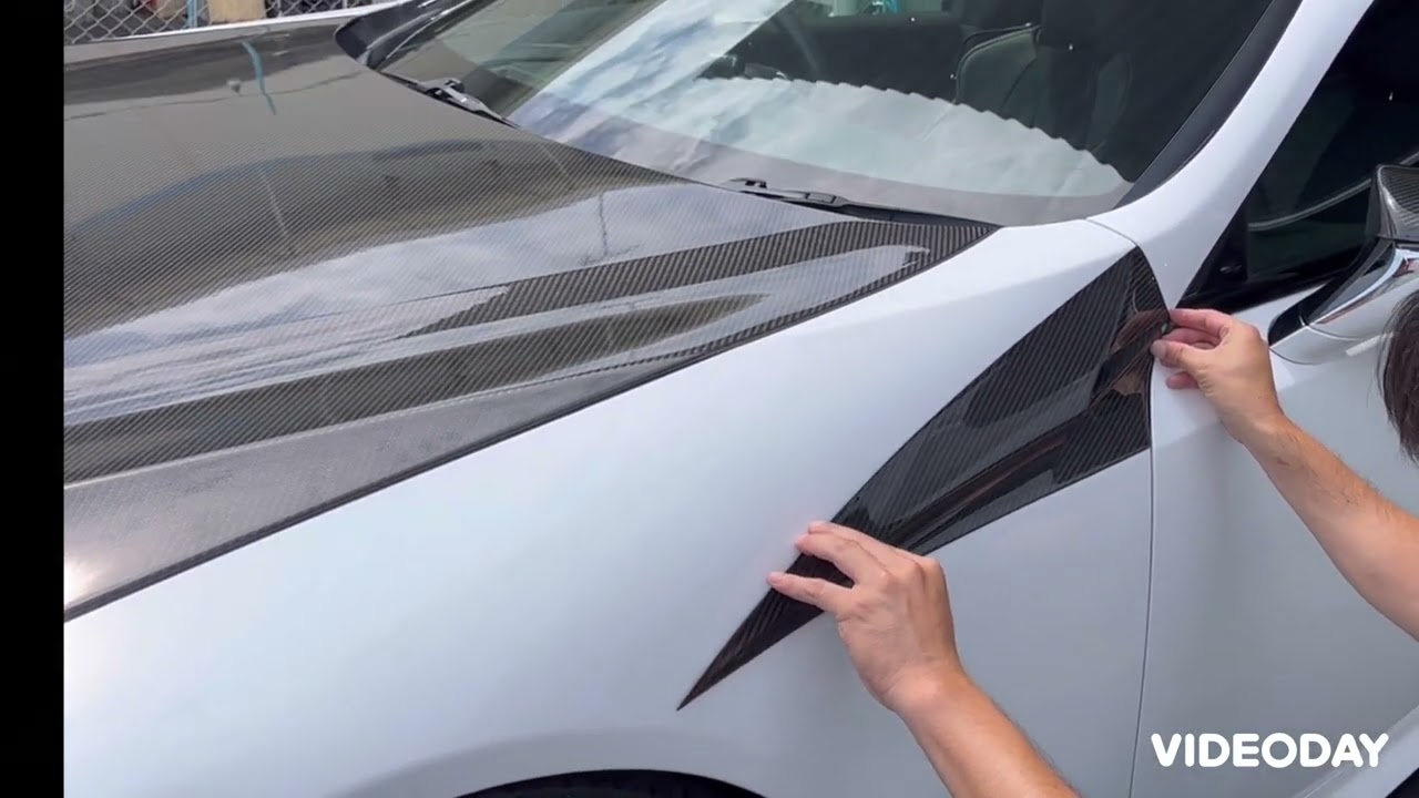How to install Carbon Addict Front Fender Wing!!