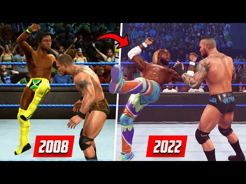 Kofi Kingston - Trouble In Paradise Evolution/History in wwe games (2008 to 2022)
